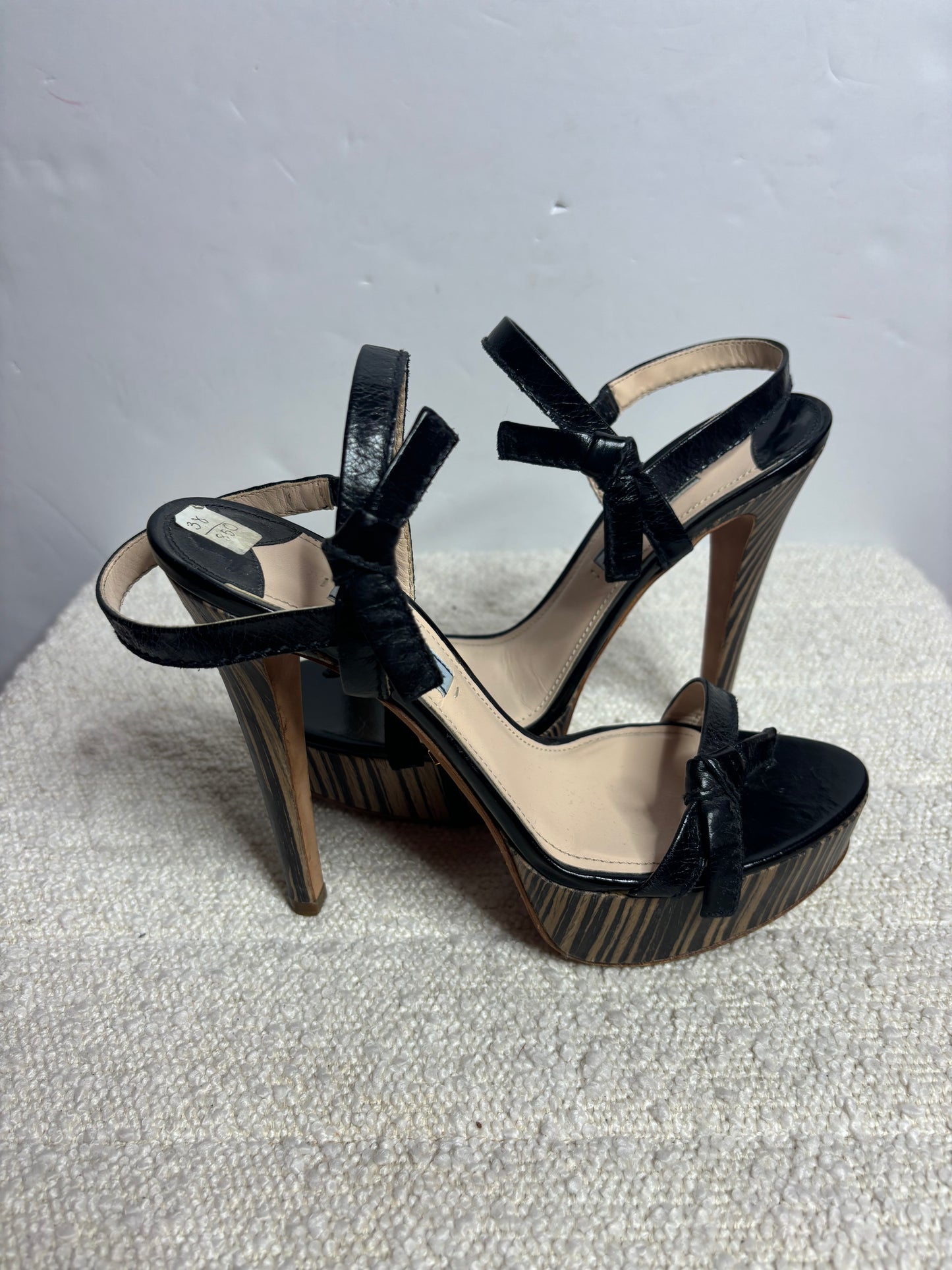 Prada Black Sing Back Heels