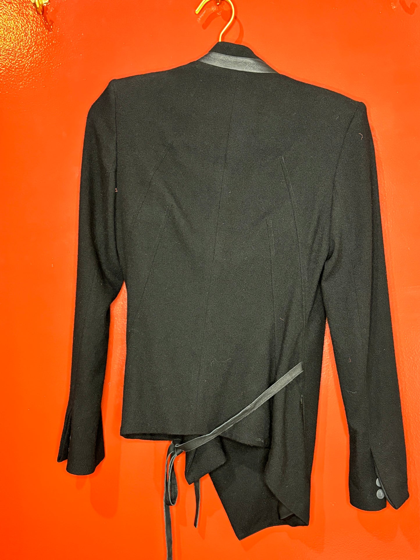 Helmut Lang Black Cashmere Blazer