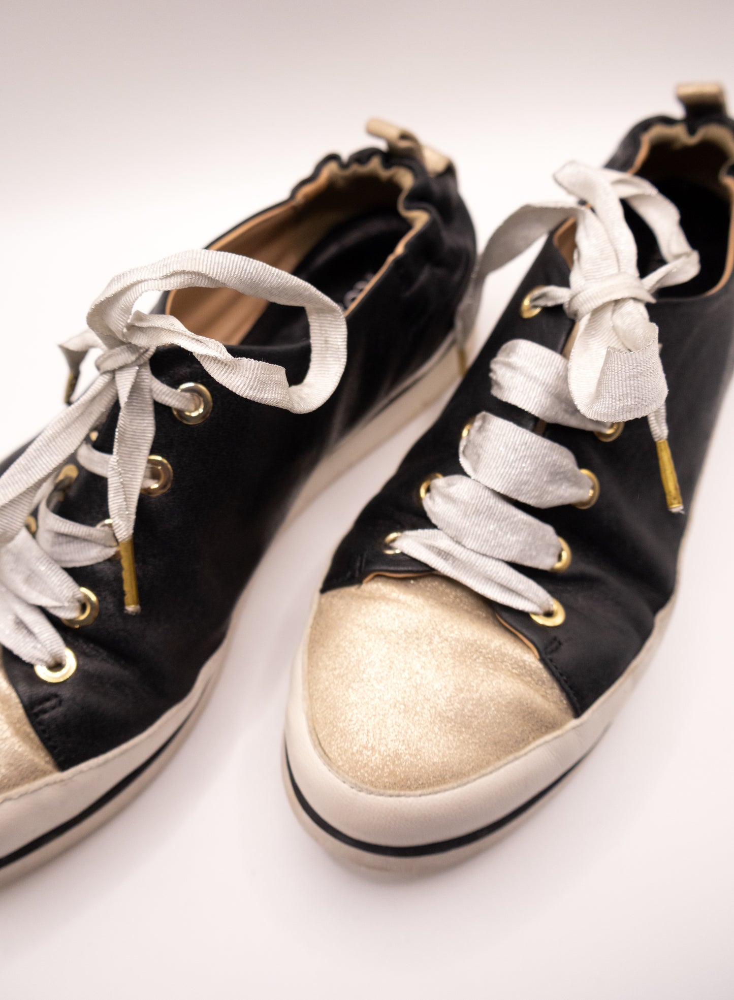 Ron White Black/Gold Sneakers 37.5
