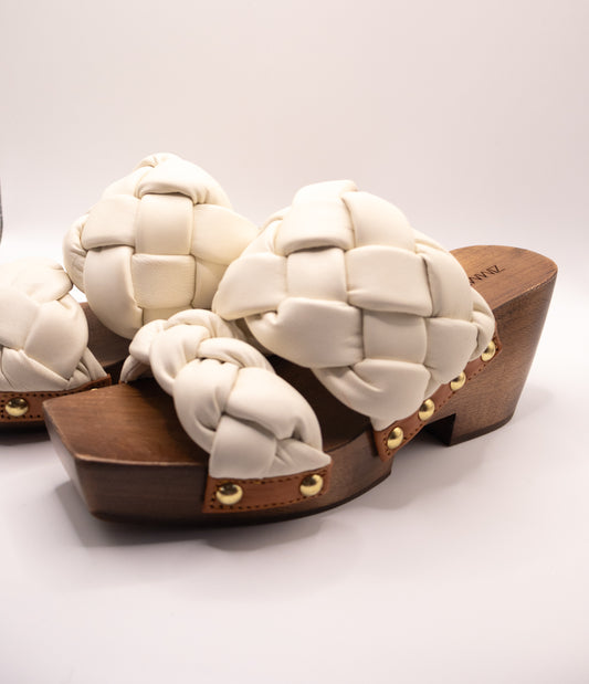 Zimmerman Leather Braided Clogs 37