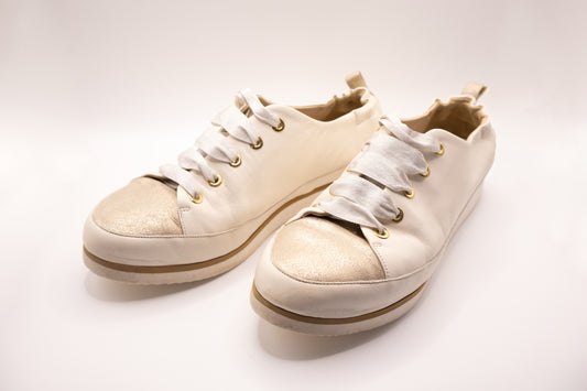 Ron White Beige Sneakers 37.5