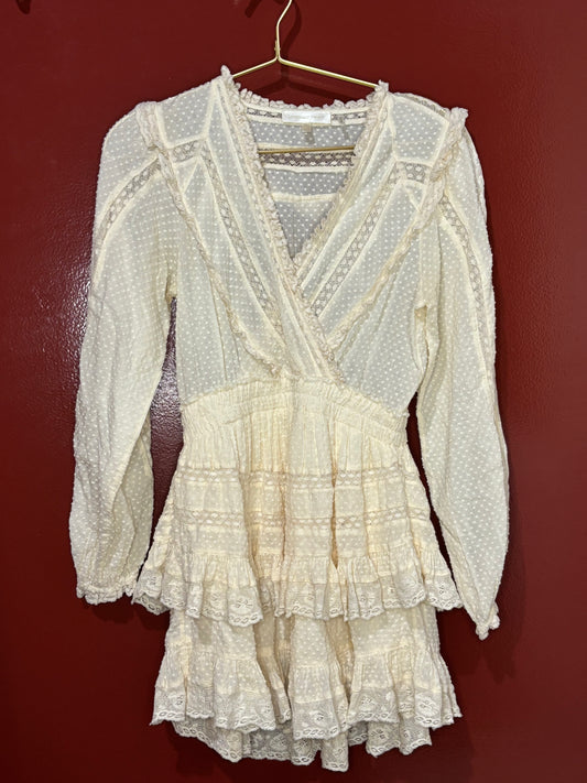 Love Shack Fancy Ivory Dress XS