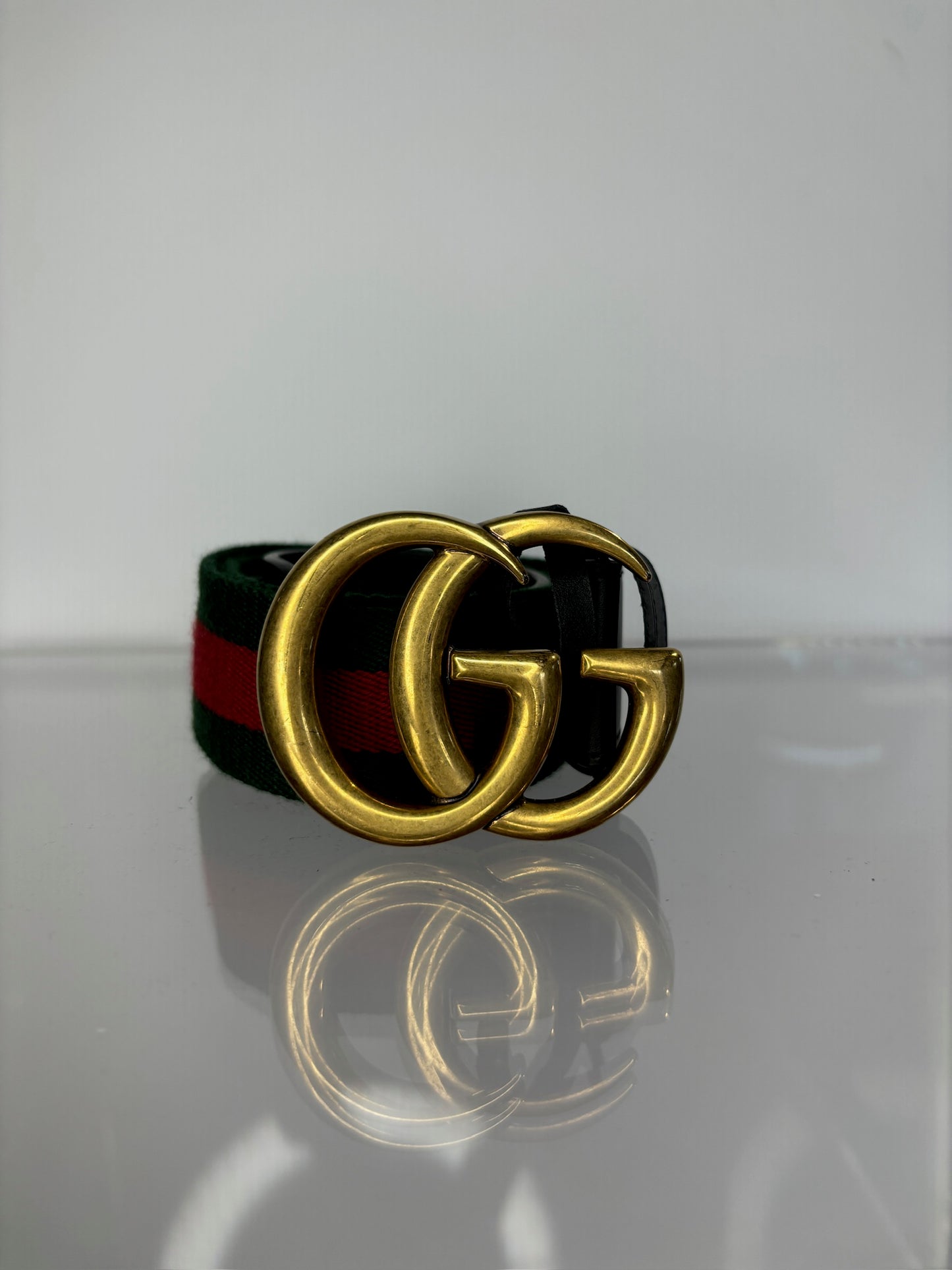 Gucci Belt Green/Red 85