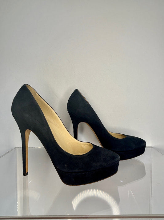 Jimmy Choo heel plat suede 38.5