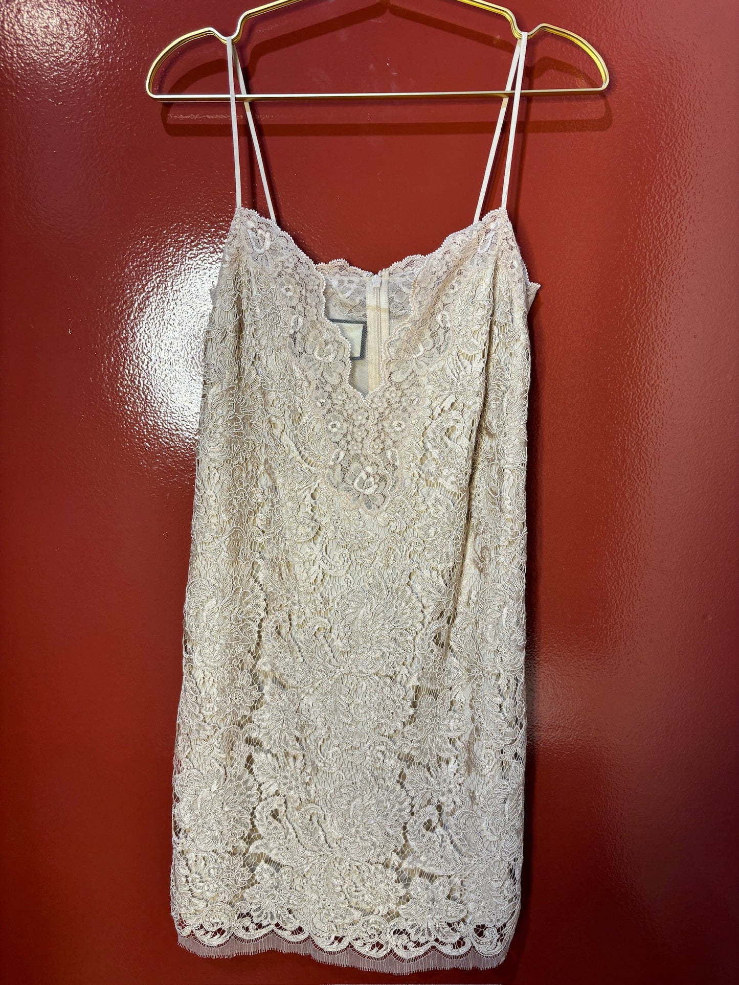 Gucci dres lace nude 36
