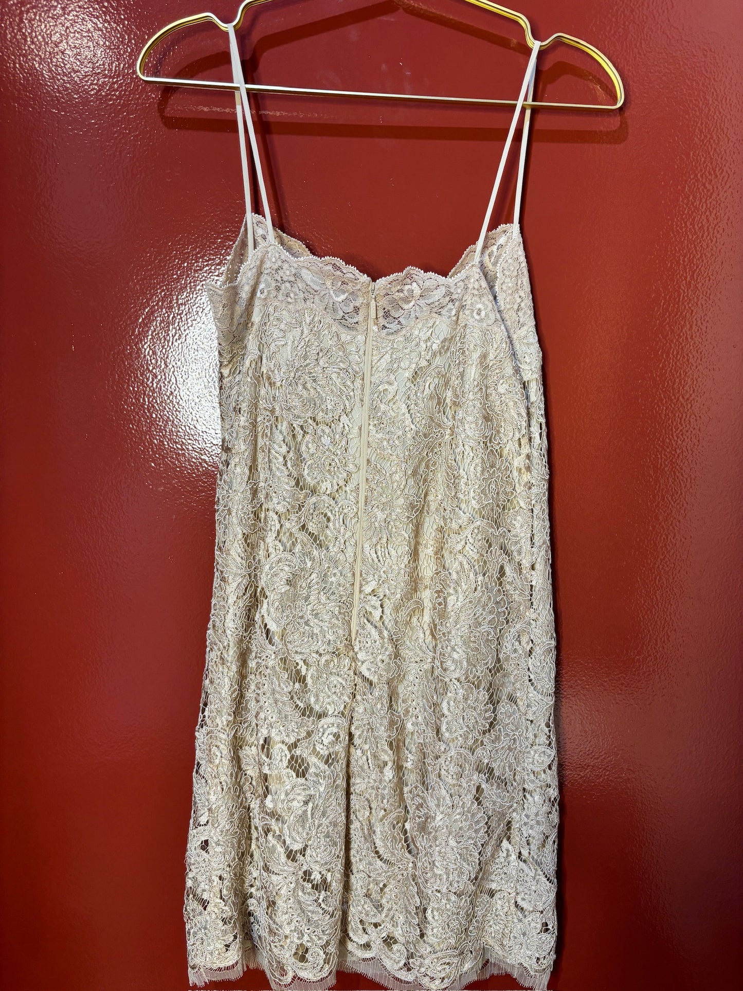 Gucci dres lace nude 36