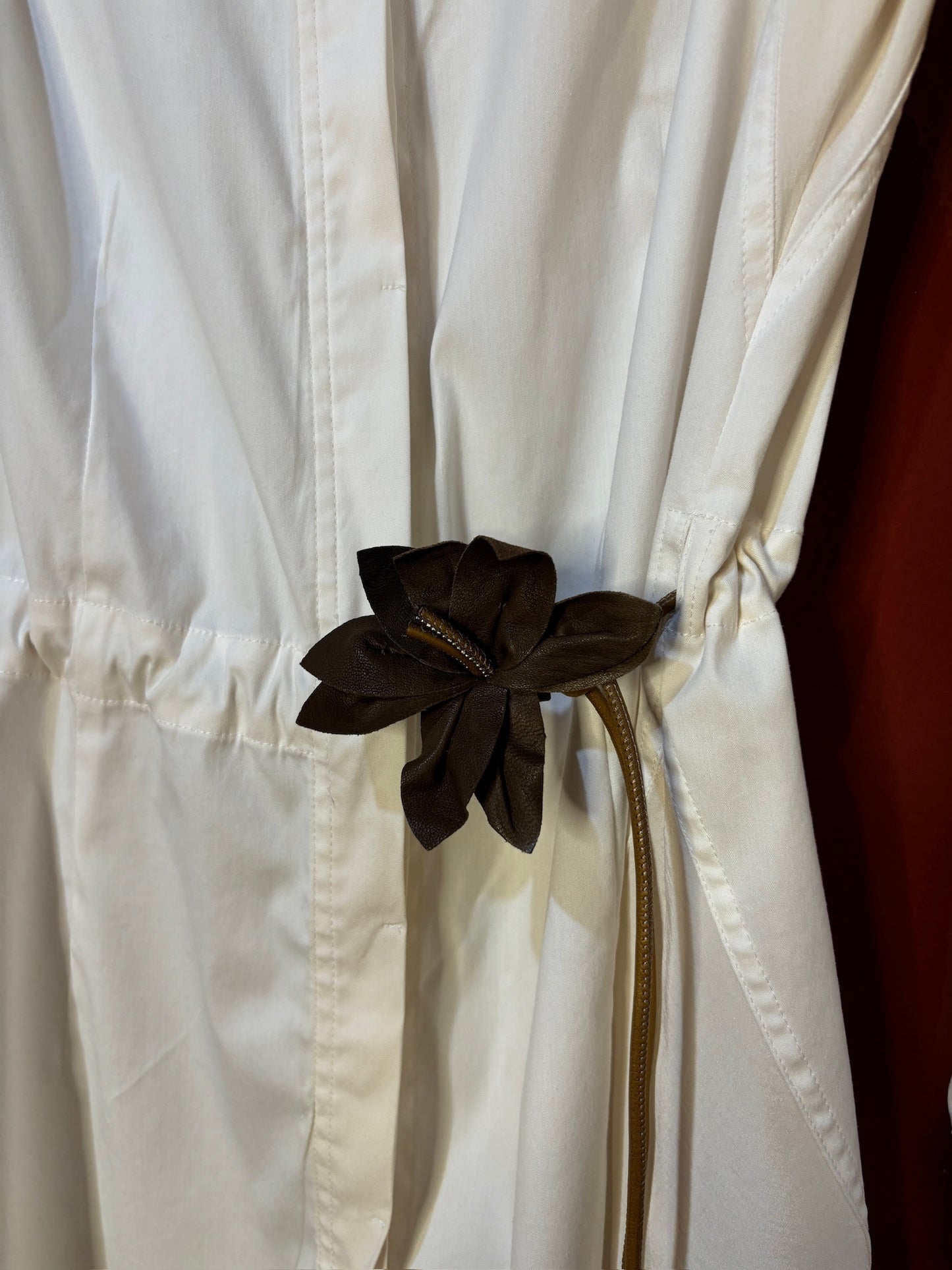 Brunello Cucinelli Button Down Ivory Flower XS/S