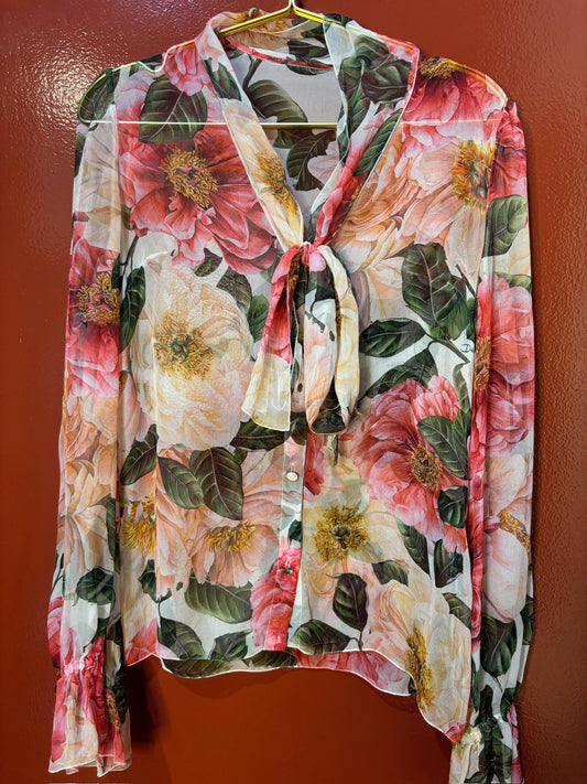 Dolce & Gabbana Floral Blouse M