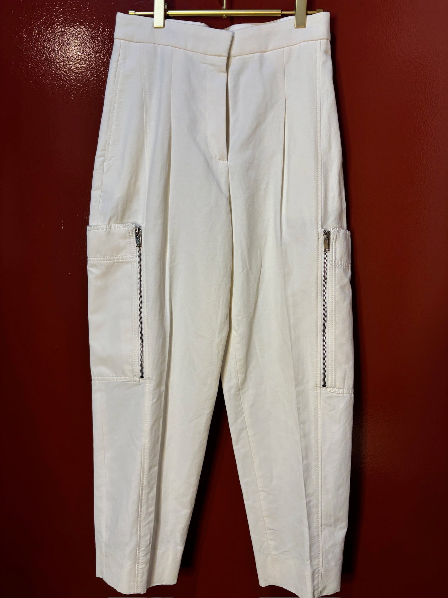 Stella McCartney White Cargo Pants 38