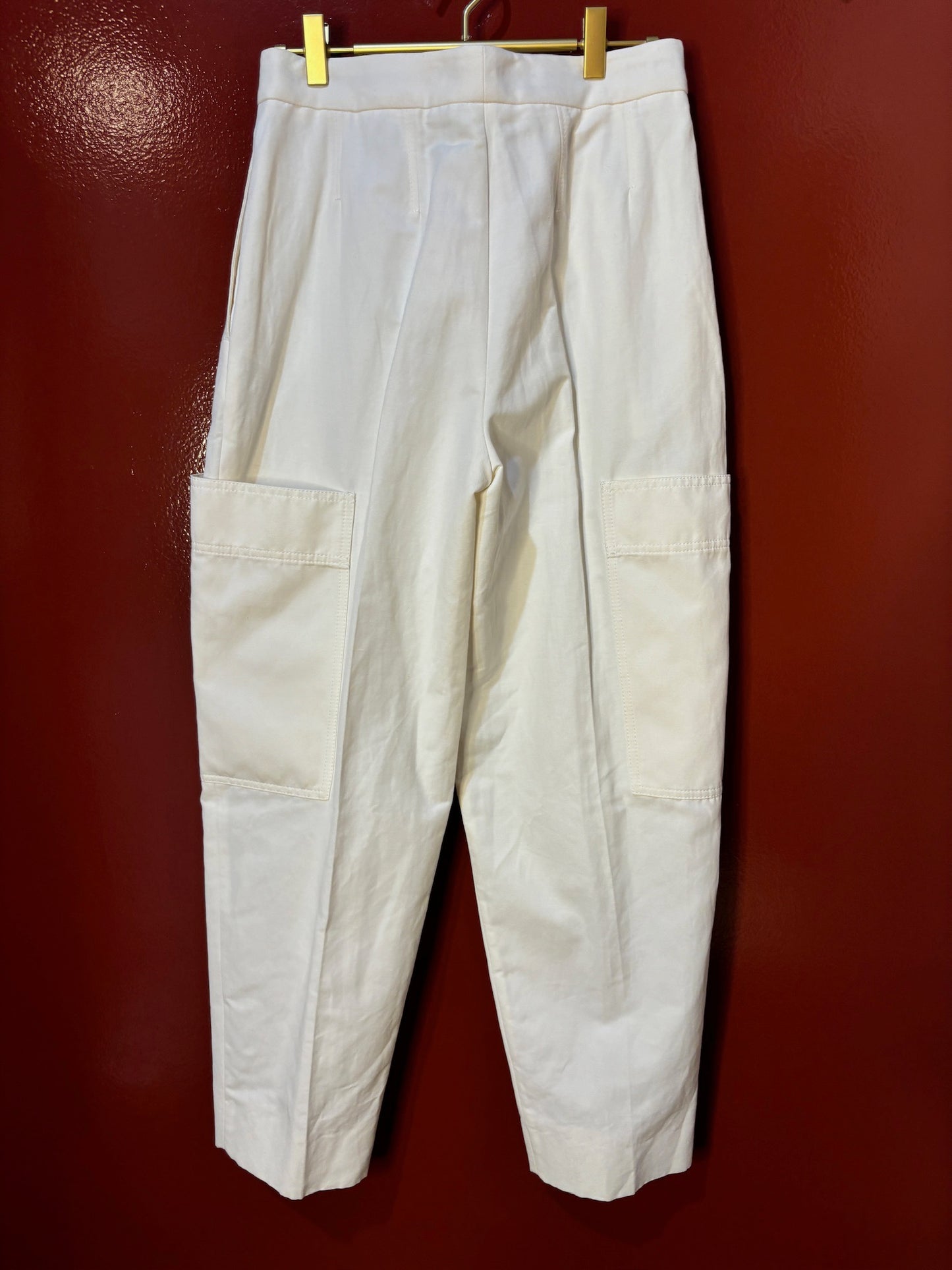 Stella McCartney White Cargo Pants 38