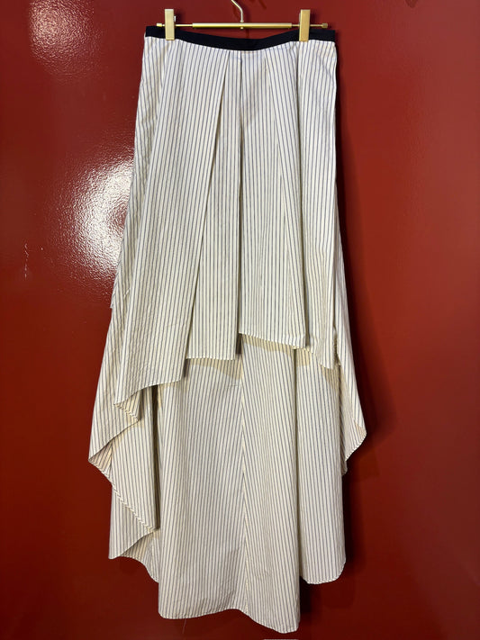 Brunello Cucinelli Stripe High Low Skirt 4