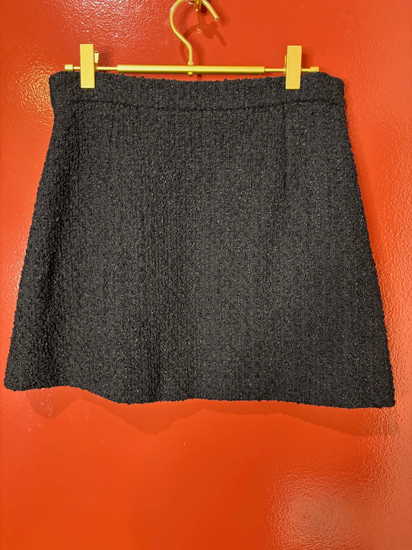 Gucci Black Mini Tweed Skirt S