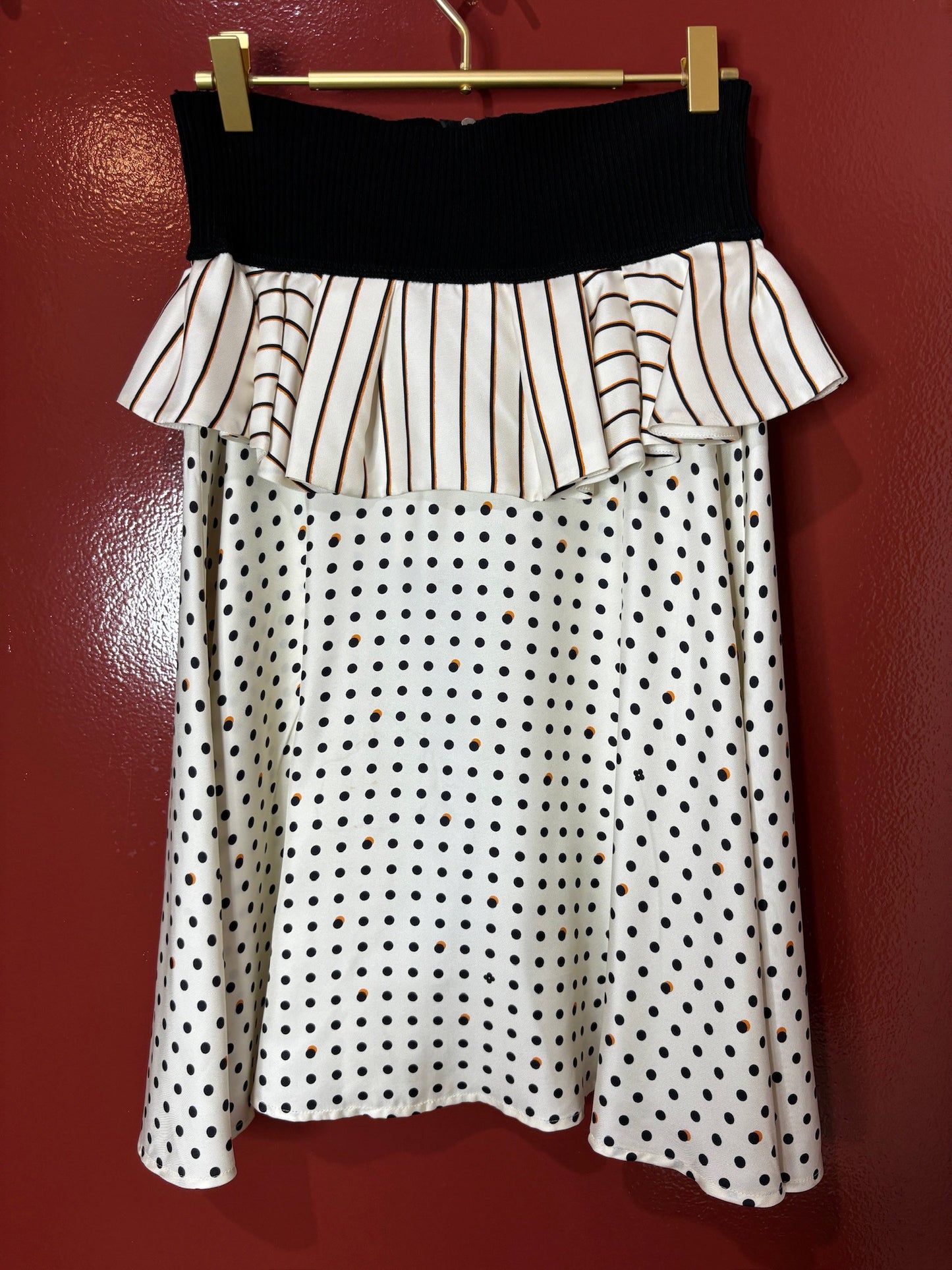 Louis Vuitton Polka Dot A-line Skirt 38