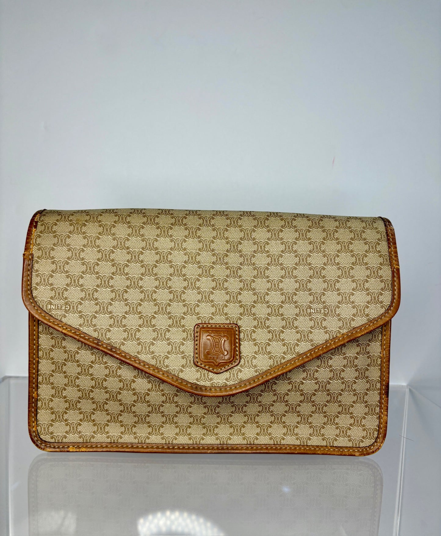 Celine Vintage Clutch Brown