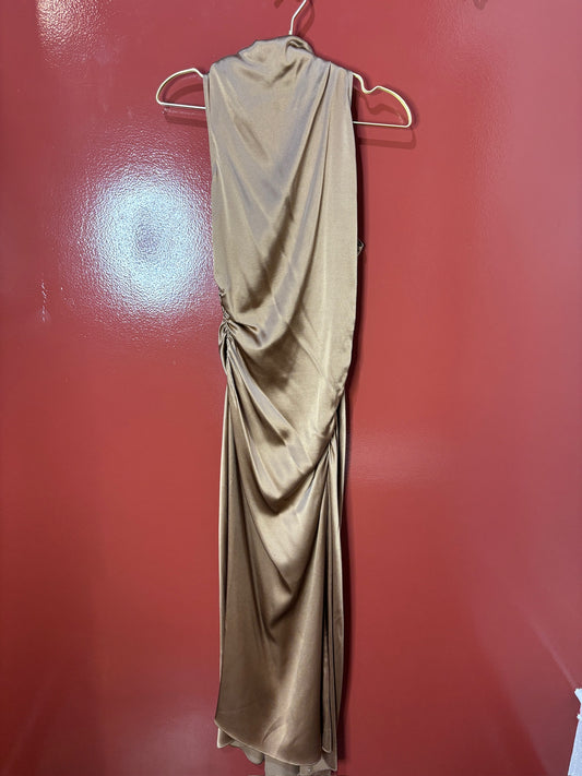 ALC Brown Long Silk Dress