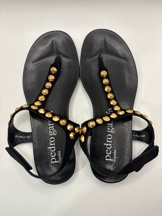 Pedro Garcia Black Studded Sandal 38.5