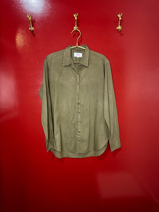 Xirena Green Button Up Long Sleeve S