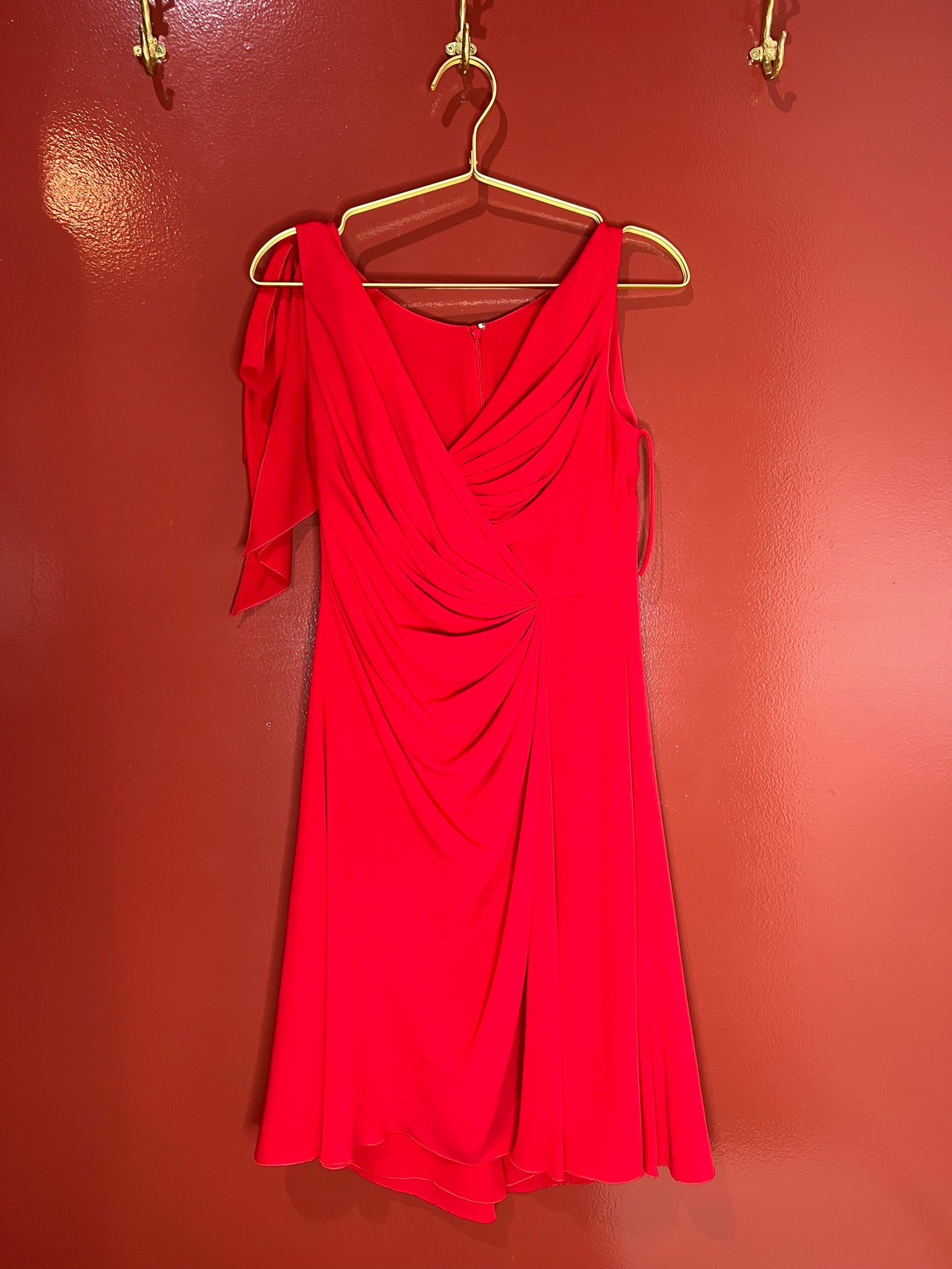 Valentino Red Silk Dress 6