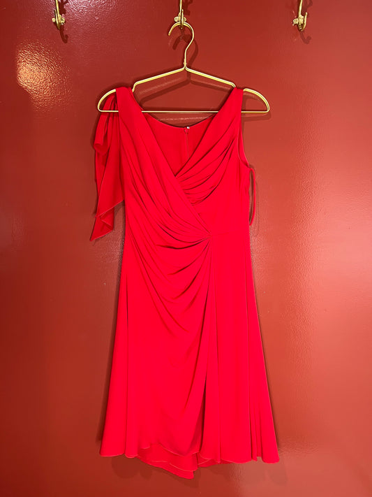 Valentino Red Silk Dress 6