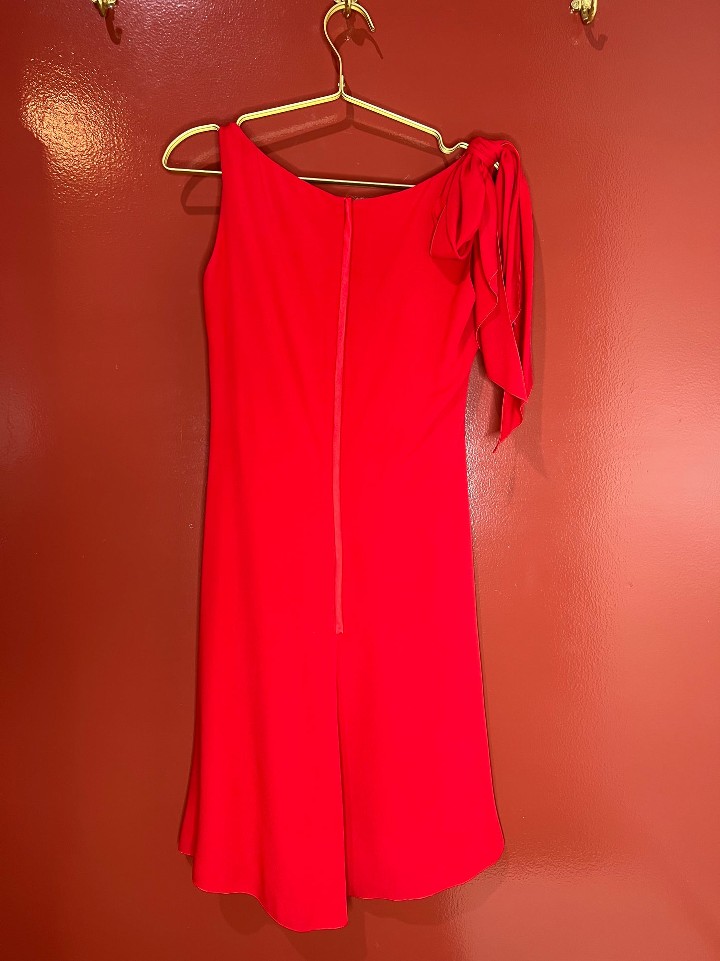 Valentino Red Silk Dress 6