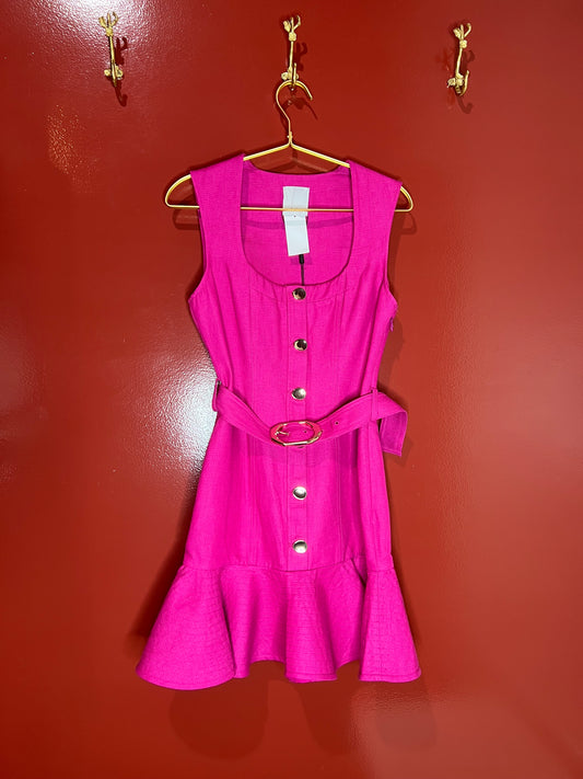 Acler Pink Sleeveless Dress 4