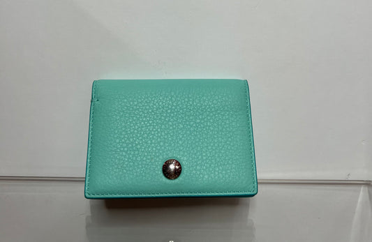 Tiffany & Co Blue Leather Card Holder