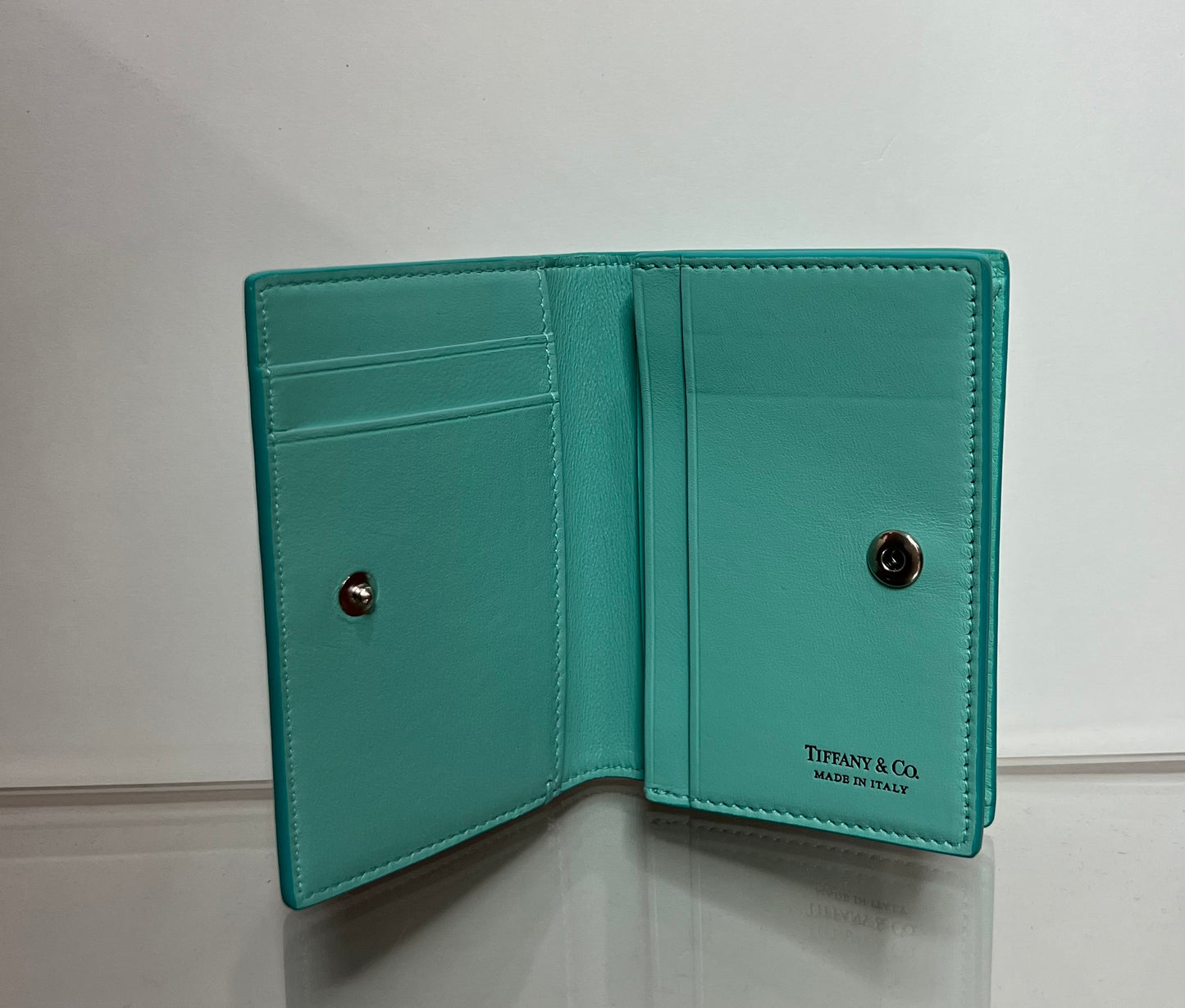 Tiffany & Co Blue Leather Card Holder