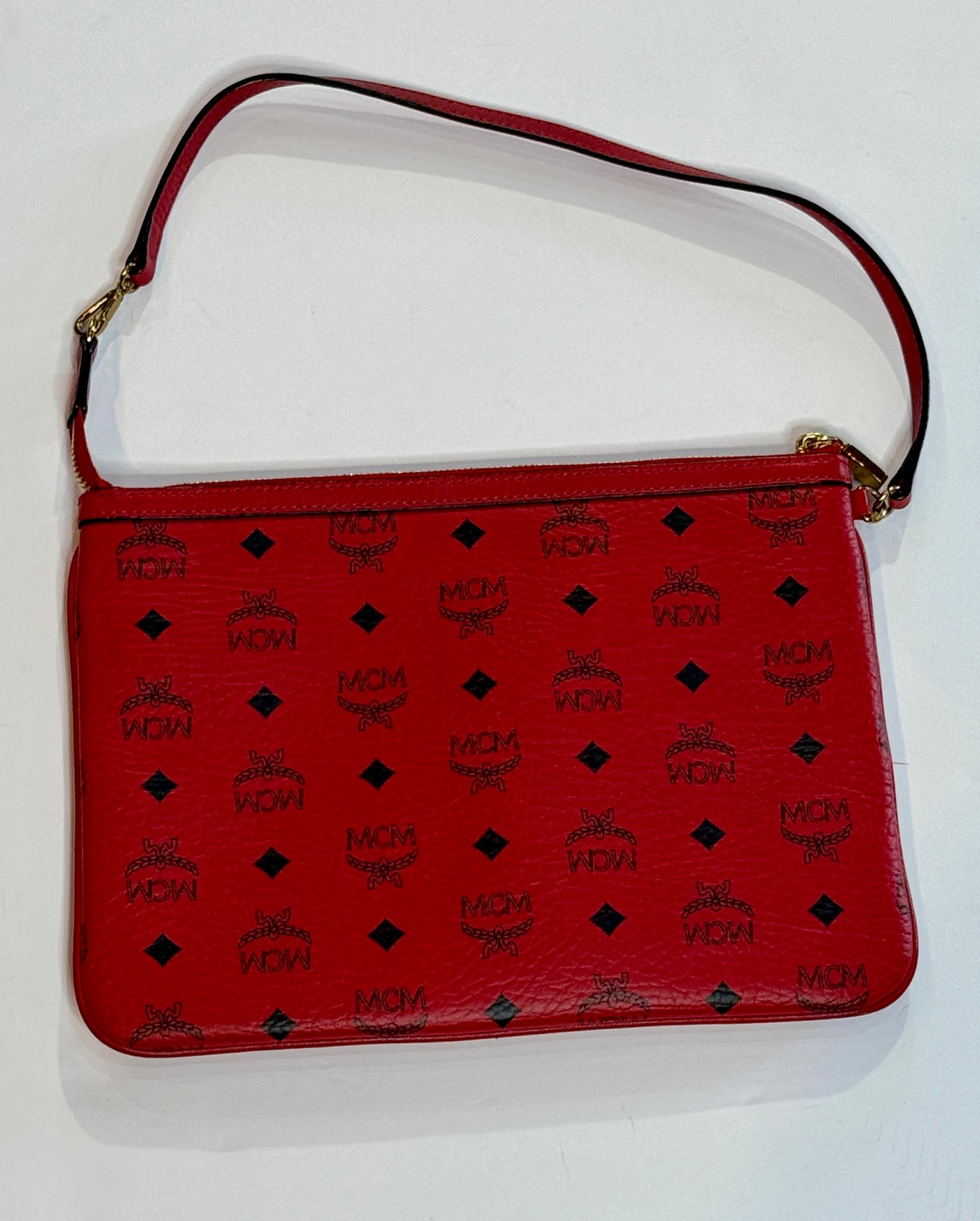 MCM Red Flat Bag