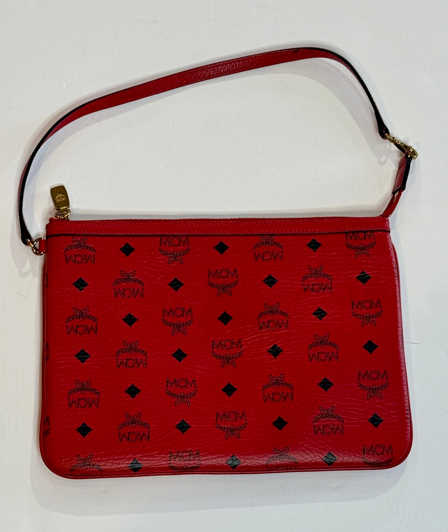 MCM Red Flat Bag