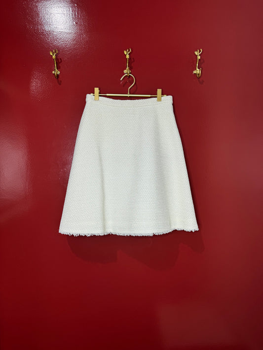 Louis Vuitton "A" Line Cream Skirt 38