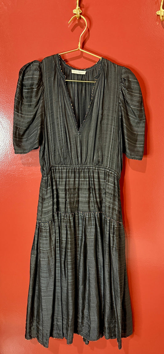 Ulla Johnson Black Dress with Beading Size: 6
