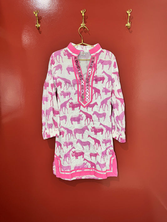 Sheridan French Pink Animal Print Tunic 2