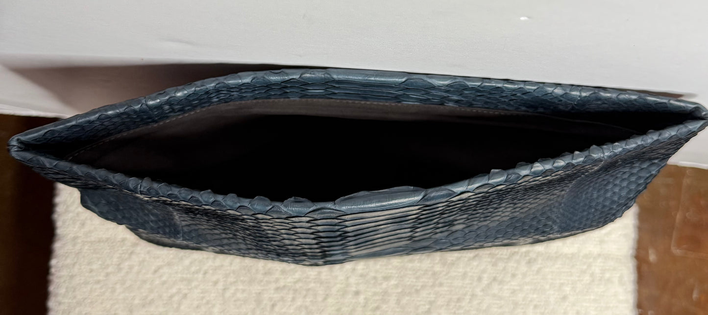Navy Lizard Clutch
