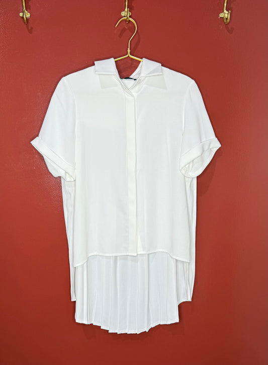 Ruti Cream Short Sleeve Button Down S