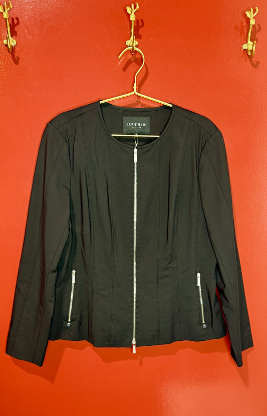 Lafayette 148 Black Jacket 12