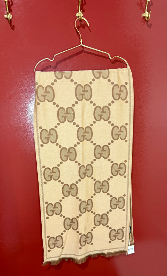 Gucci Reversible Neutral GG Scarf
