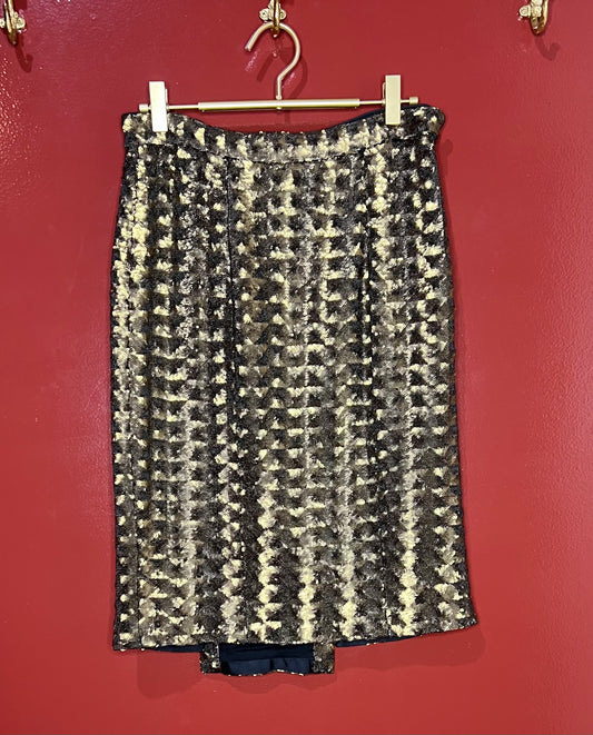 Hunter Dixon Gold Sequin Skirt 4