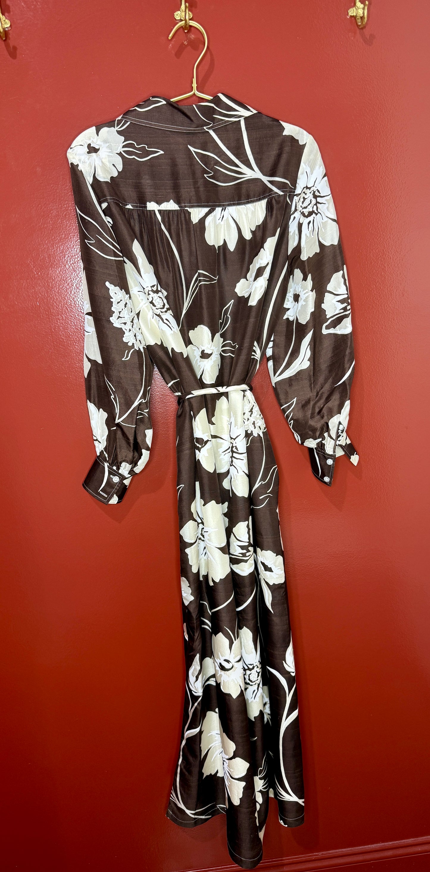 Tory Burch Brown Floral Dress S