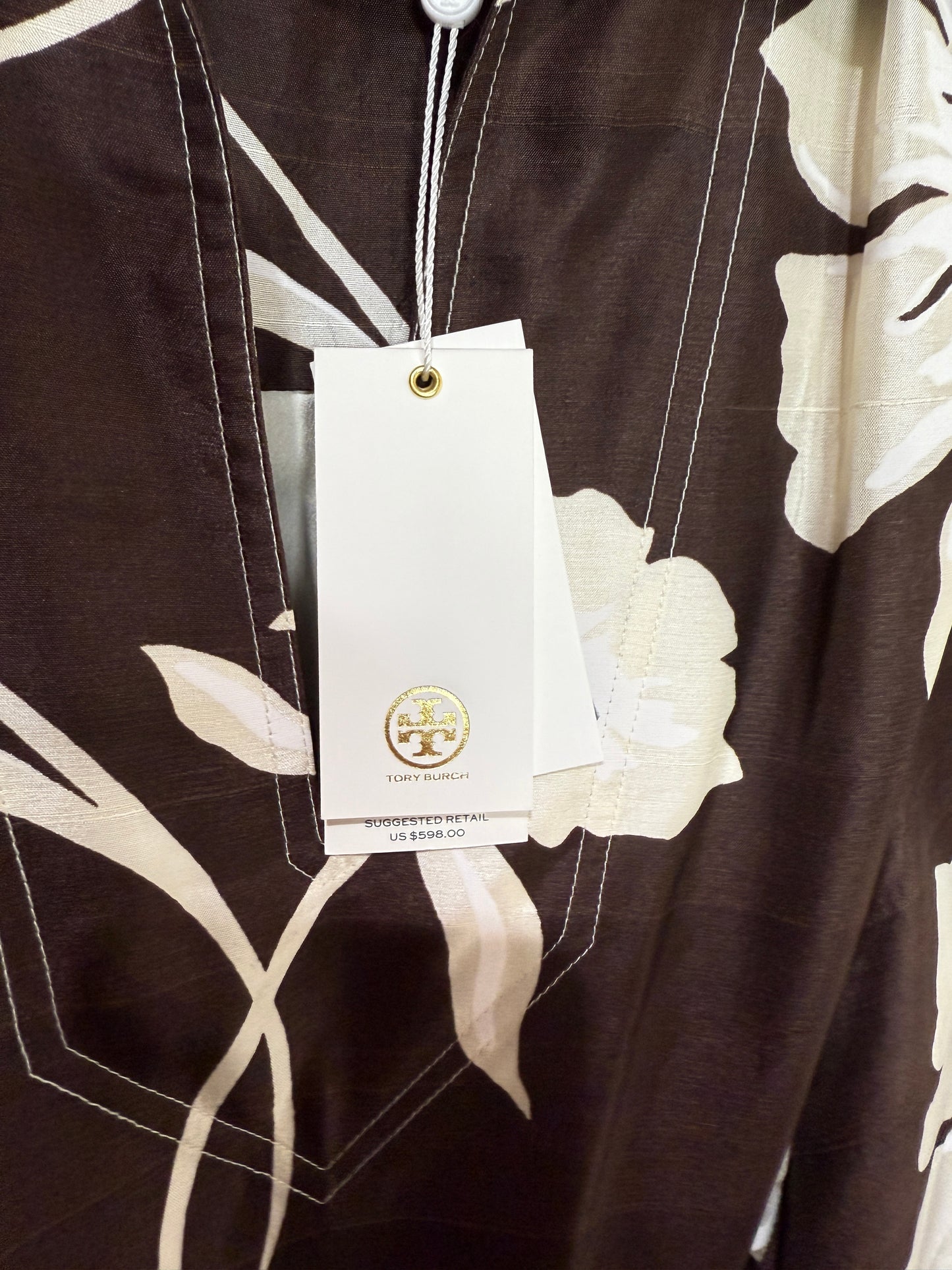 Tory Burch Brown Floral Dress S