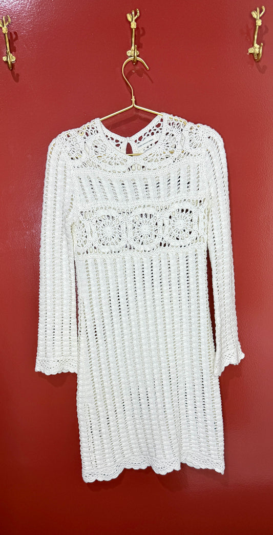Isabel Morant Etolie White Knitted Dress S