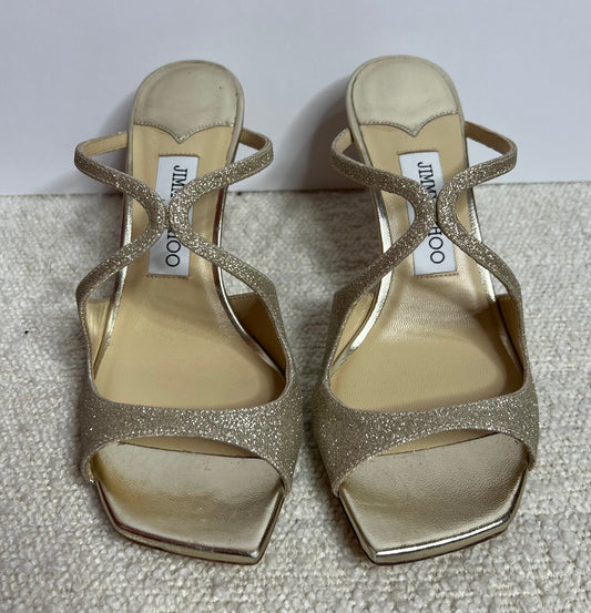 Jimmy Choo Gold Glitter Heel 37