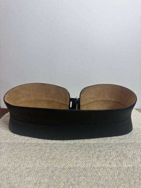Christian Dior Thick Black Belt L