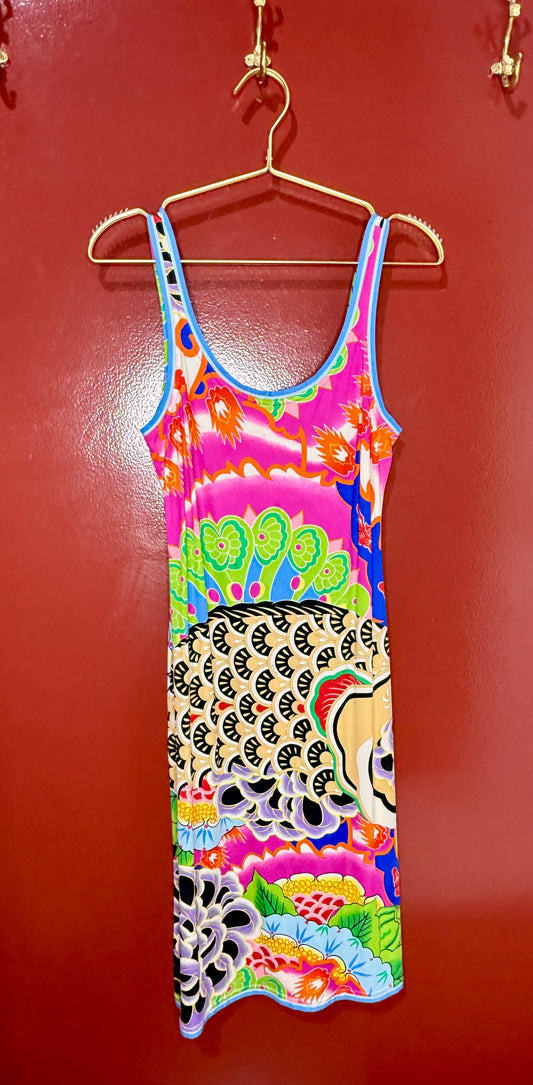 Leonard Paris Printed Tank Dress S/M