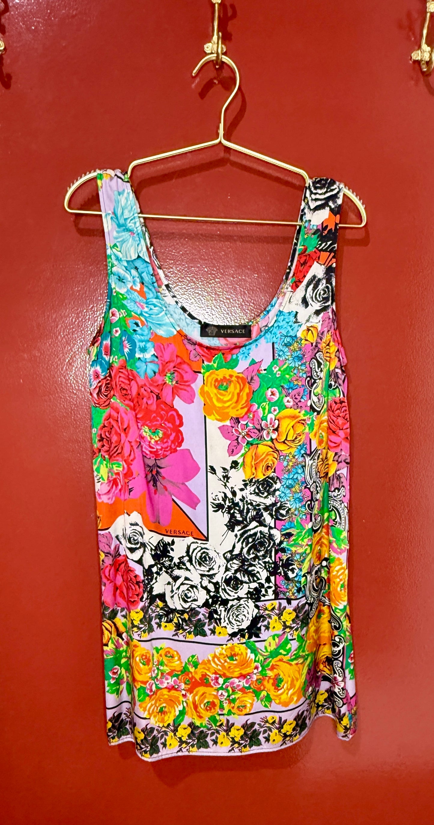 Versace Silk Tank/Dress 44