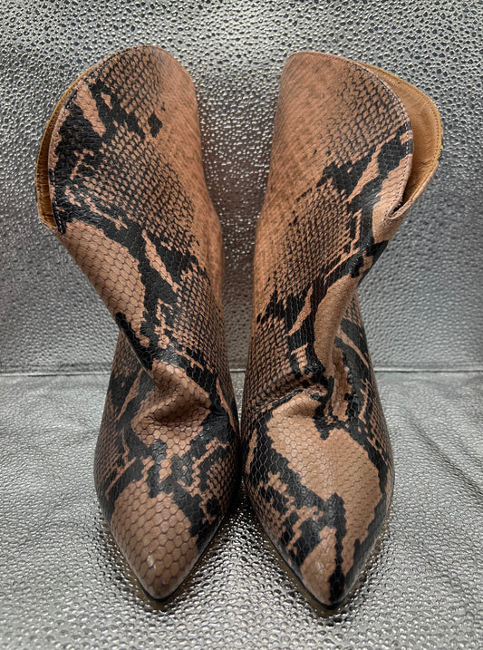 Paris Texas Embossed Python Short Boot